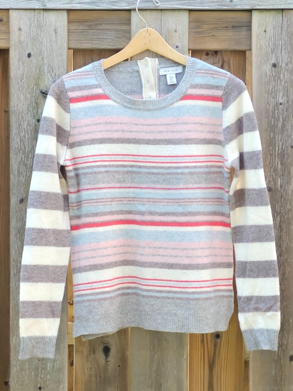 BEAUTIFUL KEW 159 Sweater Women's Size M 100% Merino Wool STRIPE